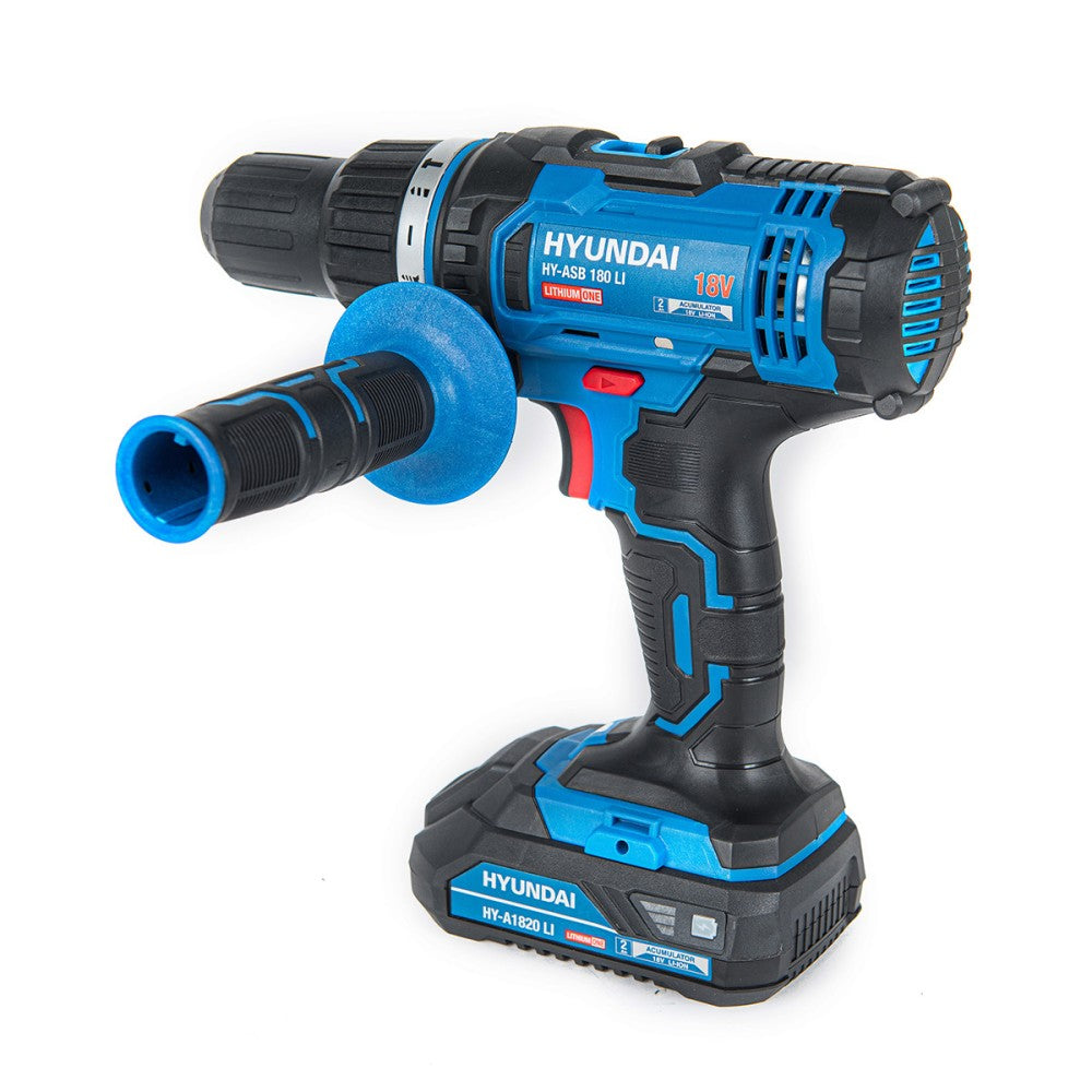 Masina de gaurit cu percutie/insurubat cu acumulator Hyundai HY-ASB 180 LI
