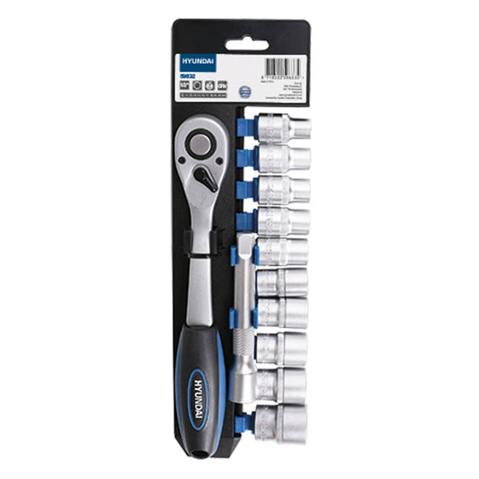 Set 12 chei clichet cu tubulare 3/8, Hyundai HY-59632