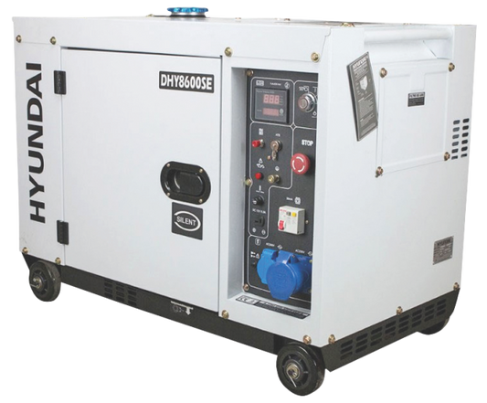 Generator de curent monofazat cu motor diesel Hyundai DHY-8600SE