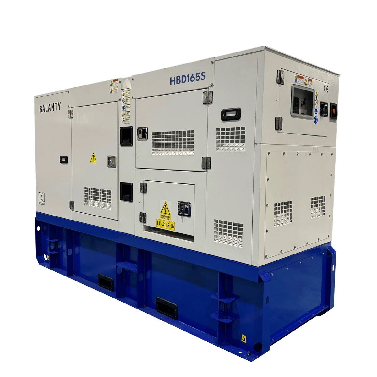 Generator de curent trifazat cu motor diesel Balanty by Hyundai HBD165S, 132 kW