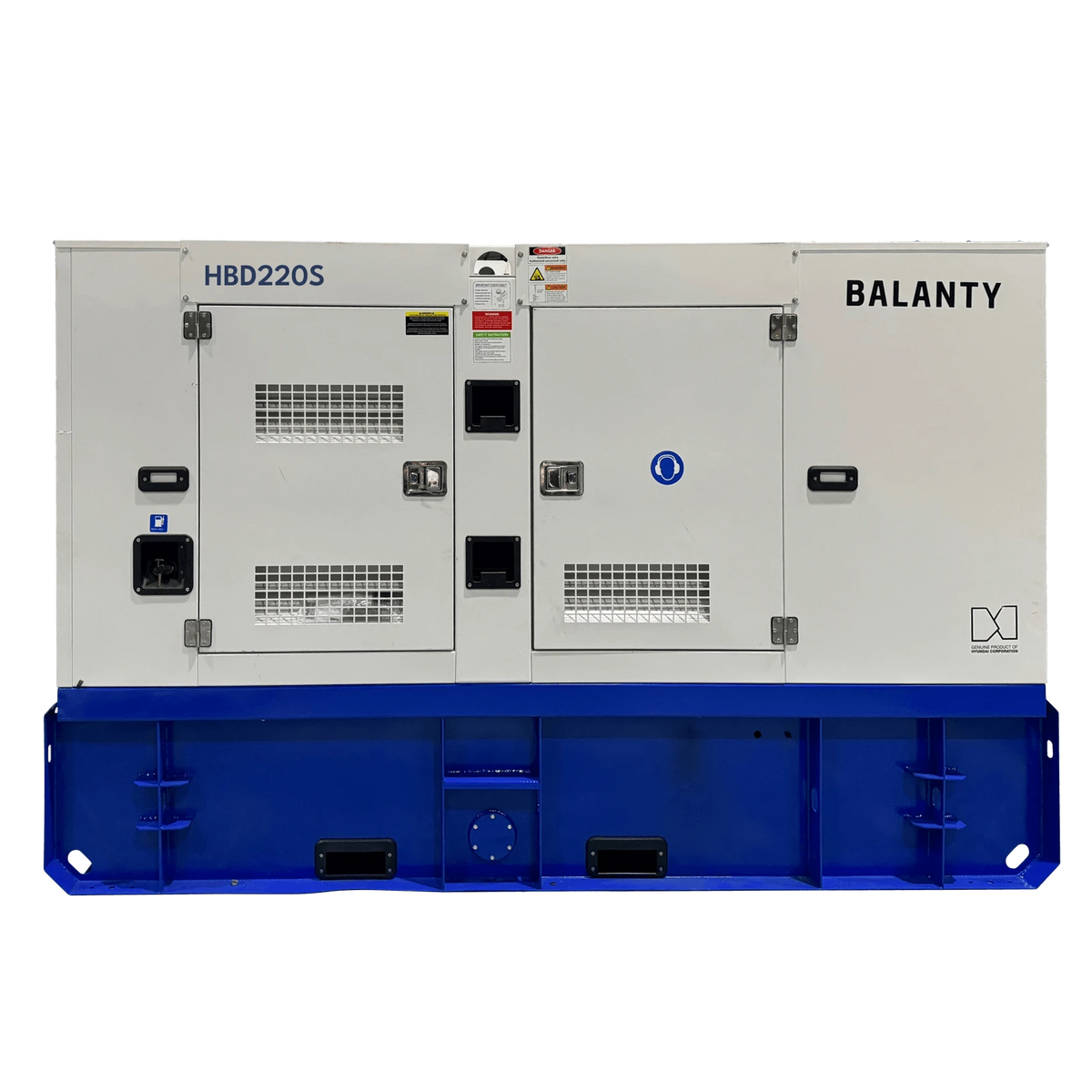 Generator de curent trifazat cu motor diesel Balanty by Hyundai HBD220S, 176 kW